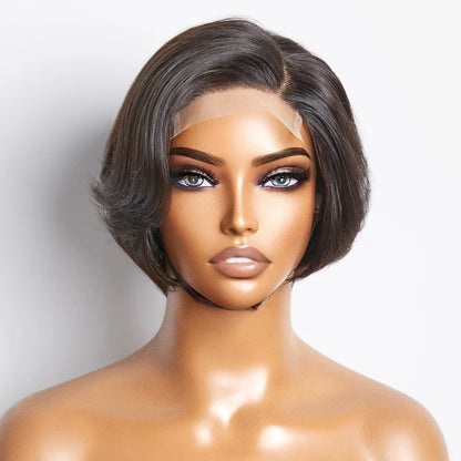 Lace Closure Short Straight Bob Wigs