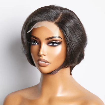 Lace Closure Short Straight Bob Wigs