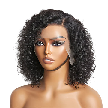 DEEP CURLY LACE FRONTAL BOB WIGS