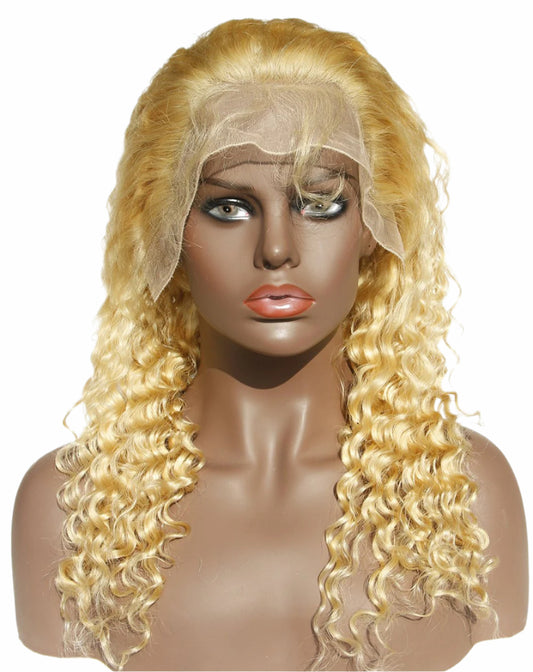 360 Blonde Deep Wave Lace Wigs