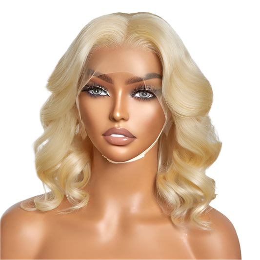 Blonde Lace Front Body Wave Bob Wigs