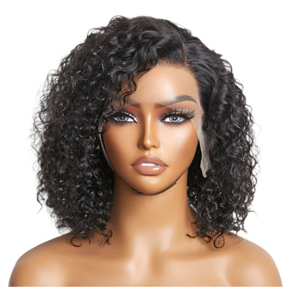 DEEP CURLY LACE FRONTAL BOB WIGS