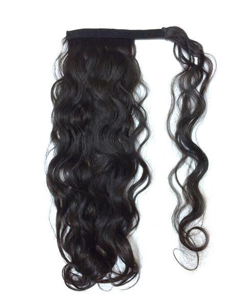 BODY WAVE WRAP PONYTAIL HAIR EXTENSIONS