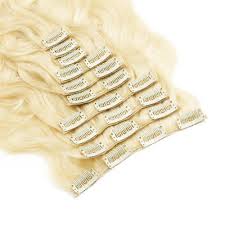 613 BLONDE STRAIGHT CLIP-INS HAIR EXTENSION