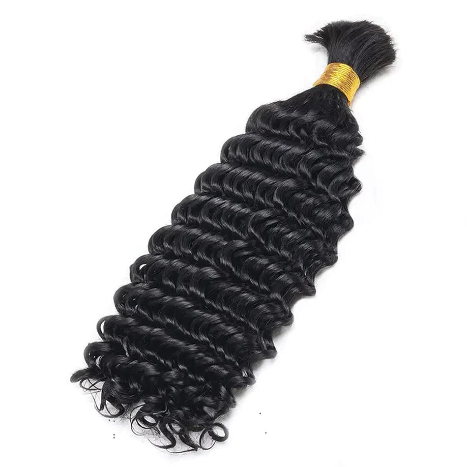 Deep Wave Bulk Human Boho Hair Braiding