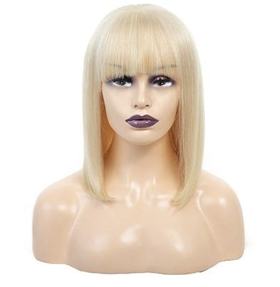 BLONDE LACE FRONTAL BOB WIG WITH BANGS
