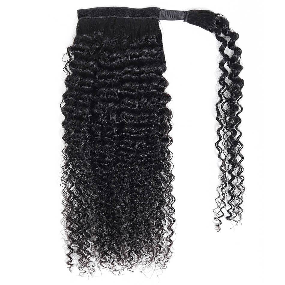 KINKY CURLY WRAP PONYTAIL HAIR EXTENSIONS